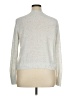Ann Taylor LOFT Metallic Silver Pullover Sweater Size XL - photo 2