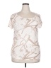 Discreet Floral Ivory Short Sleeve T-Shirt Size 2X - photo 1