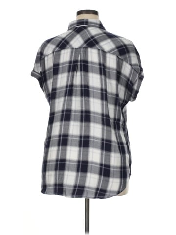 Cosmic Blue Love Short Sleeve Button-Down Shirt (view 2)