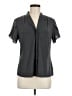 Calvin Klein Gray Short Sleeve Blouse Size M - photo 1
