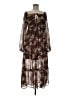 Rewind 100% Polyester Brown Casual Dress Size M - photo 1