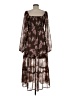 Rewind 100% Polyester Brown Casual Dress Size M - photo 2