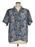 DonnKenny Classics 100% Polyester Paisley Blue Short Sleeve Blouse Size 1X - photo 1