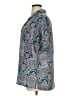DonnKenny Classics 100% Polyester Paisley Blue Short Sleeve Blouse Size 1X - photo 5