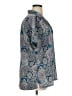DonnKenny Classics 100% Polyester Paisley Blue Short Sleeve Blouse Size 1X - photo 4