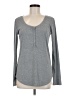 a.n.a. A New Approach Gray Long Sleeve Henley Size M - photo 1