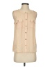 Monteau 100% Polyester Tan Sleeveless Blouse Size S - photo 1