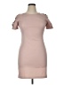 Samara 100% Polyester Solid Tan Cocktail Dress Size 14 - photo 1