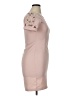 Samara 100% Polyester Solid Tan Cocktail Dress Size 14 - photo 4