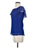 Frank Lyman Design 100% Polyester Blue Short Sleeve Blouse Size 2 - photo 5