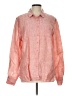 Garnet Hill Orange Long Sleeve Button-Down Shirt Size 12 - photo 1