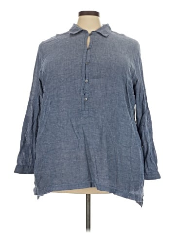 J.Jill 3/4 Sleeve Button-Down Shirt (view 1)
