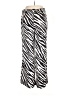 Anne Klein Animal Print Black Silver Casual Pants Size 10 - photo 2