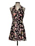 Dots Floral Black Casual Dress Size S - photo 1