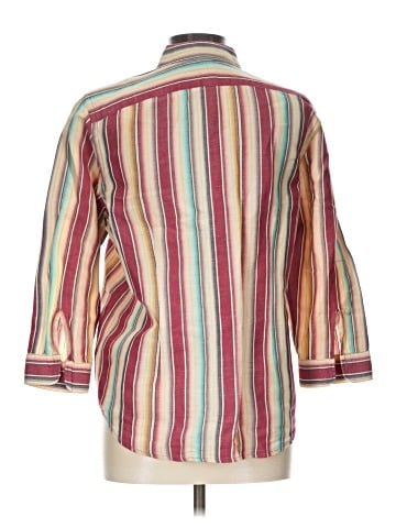 Lauren by Ralph Lauren 3/4 Sleeve Button-Down Shirt (view 2)