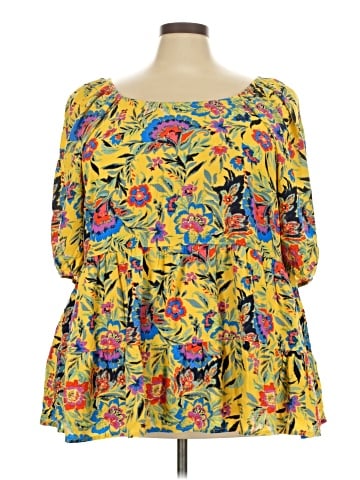 Terra & Sky 3/4 Sleeve Blouse (view 1)
