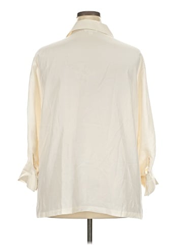 Coldwater Creek 3/4 Sleeve Silk Top (view 2)
