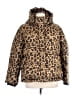 Gap 100% Recycled Polyester Animal Print Gold Snow Jacket Size XL - photo 1