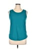 Max Studio Teal Sleeveless T-Shirt Size XL - photo 1
