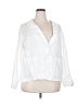 Eileen Fisher 100% Linen White 3/4 Sleeve Blouse Size 2X - photo 1