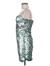 Trixxi 100% Polyester Metallic Silver Cocktail Dress Size 9 - photo 5