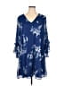 Calvin Klein 100% Polyester Blue Casual Dress Size 14 - photo 1