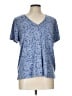 Lucky Brand Blue Short Sleeve Henley Size L - photo 1