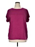 Cupio 100% Polyester Maroon Purple Short Sleeve T-Shirt Size XL - photo 1