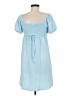 No Boundaries Solid Blue Casual Dress Size M - photo 2