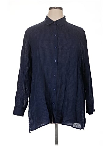Eileen Fisher 3/4 Sleeve Button-Down Shirt (view 1)