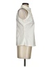 Ann Taylor Ivory Sleeveless Button-Down Shirt Size 4 Petite - photo 4