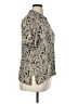 I.N. Studio 100% Rayon Print Gray Short Sleeve Blouse Size XL - photo 4