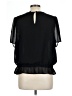 Ann Taylor 100% Polyester Black Short Sleeve Blouse Size L - photo 2