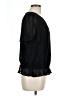 Ann Taylor 100% Polyester Black Short Sleeve Blouse Size L - photo 4