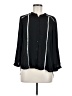 Sweet Rain 100% Polyester Black Long Sleeve Blouse Size M - photo 1