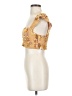 Volcom 100% Viscose Gold Sleeveless Blouse Size 0 - 2 - photo 5