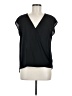 Pleione 100% Polyester Black Short Sleeve Blouse Size M - photo 1