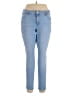 Old Navy 100% Cotton Solid Blue Jeans Size 14 - photo 1
