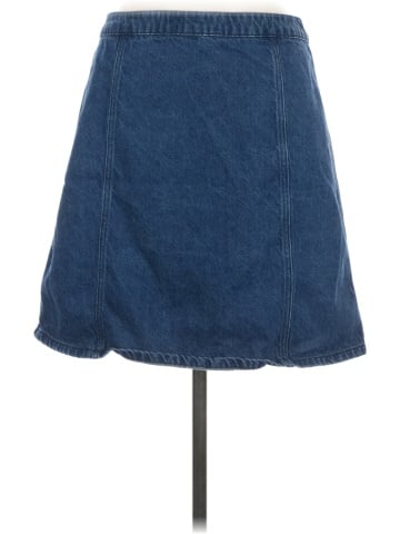 Pilcro and the Letterpress Denim Skirt (view 2)