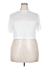 Shein White Short Sleeve Top Size XXL - photo 1