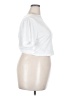 Shein White Short Sleeve Top Size XXL - photo 4