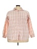 Mountain Lake Pink 3/4 Sleeve Button-Down Shirt Size 3X - photo 1