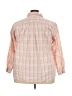 Mountain Lake Pink 3/4 Sleeve Button-Down Shirt Size 3X - photo 2