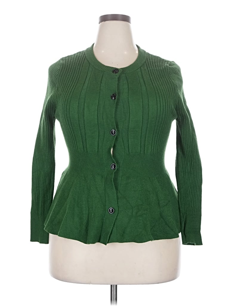 Pre-owned Unbranded Cardigan Sweater In Green