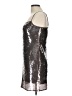 A.L.C. 100% Polyester Metallic Silver Cocktail Dress Size L - photo 5