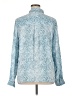 Rails 100% Rayon Paisley Blue Long Sleeve Blouse Size XL - photo 2