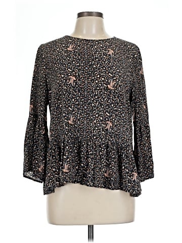 Madewell Silk Fiesta Paisley Bell-Sleeve Top (view 1)