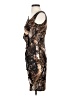 En Focus Studio Animal Print Brown Cocktail Dress Size 4 - photo 5