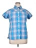 Columbia Blue Short Sleeve Blouse Size XL - photo 1