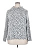 Croft & Barrow 100% Polyester Animal Print Silver Turtleneck Sweater Size XXL - photo 1